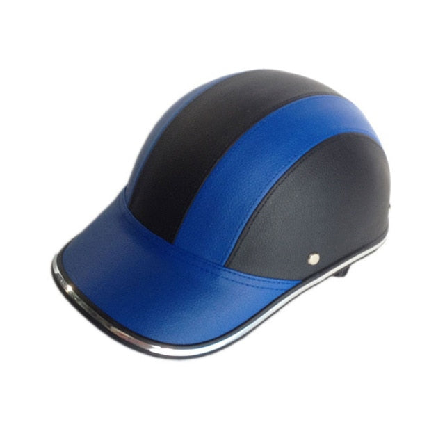 Safety Baseball Cap Helmet Protective ABS+PU Universal Motorcycle Adjustable