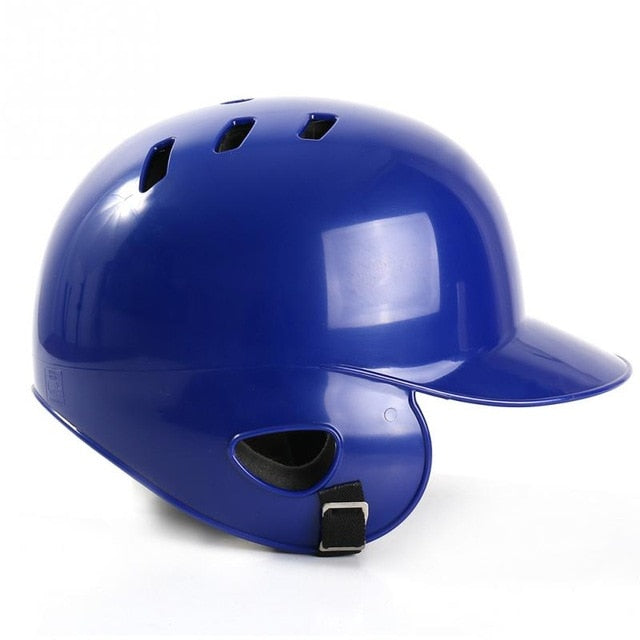 Unisex General Baseball Helmet Breathable Double Ears Protection Baseball Sports Helmet Head Guard 55-60 CM Head Black Red Blue