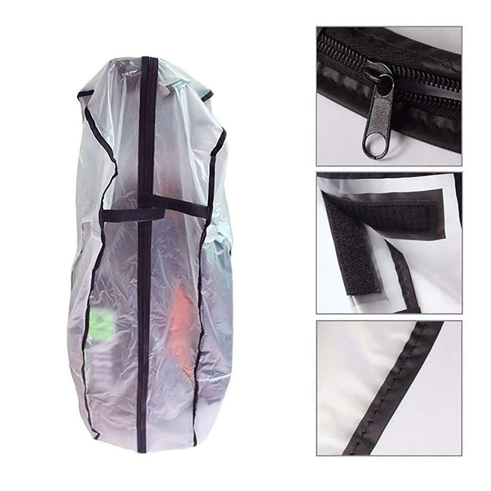 Waterproof Dustproof Rainproof Rod Protector Zipper Supplies Transparent Store PVC Bag Golf Rain Cover Antistatic Wear Resistant