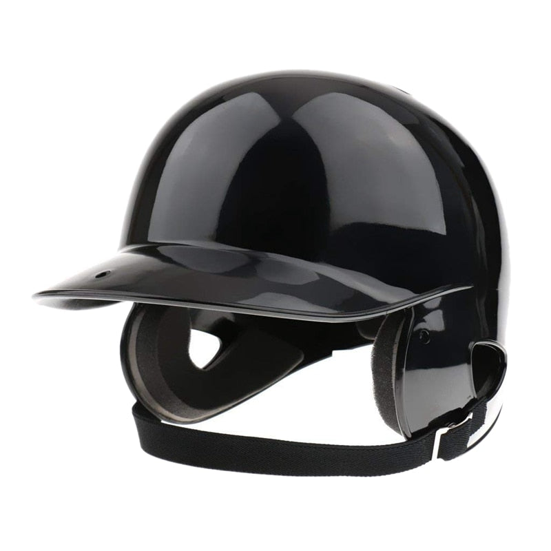Batter's Helmet Softball Baseball Helmet Double Flap - Black