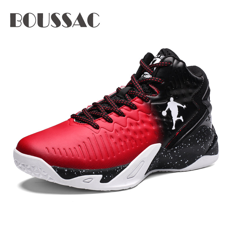 BOUSSAC High-top Jordan Basketball Shoes Men's Cushioning Light Basketball Sneakers Anti-skid Breathable Outdoor Sports Shoes