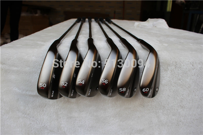 quality SM6 Wedges Vokey Design Golf Clubs Sand Lob Wedge50/52/54/56/58/60 Degrees Steel Shaft S200 With Head Cover Putter Irons
