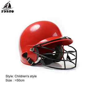 FDBRO Shield Head Protector Face Baseball Helmets Hit Binaural Baseball Helmet Wear Mask Softball Fitness Body Fitness Equipment