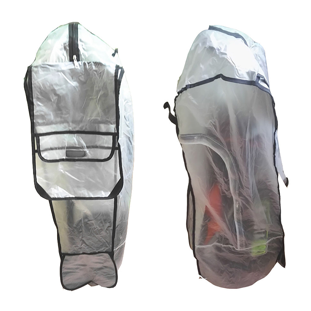 Zippered Wear Resistant Transparent Shield Easy Clean Rod Protector Anti Dust Waterproof Rain Cover Golf Bag PVC Accessories