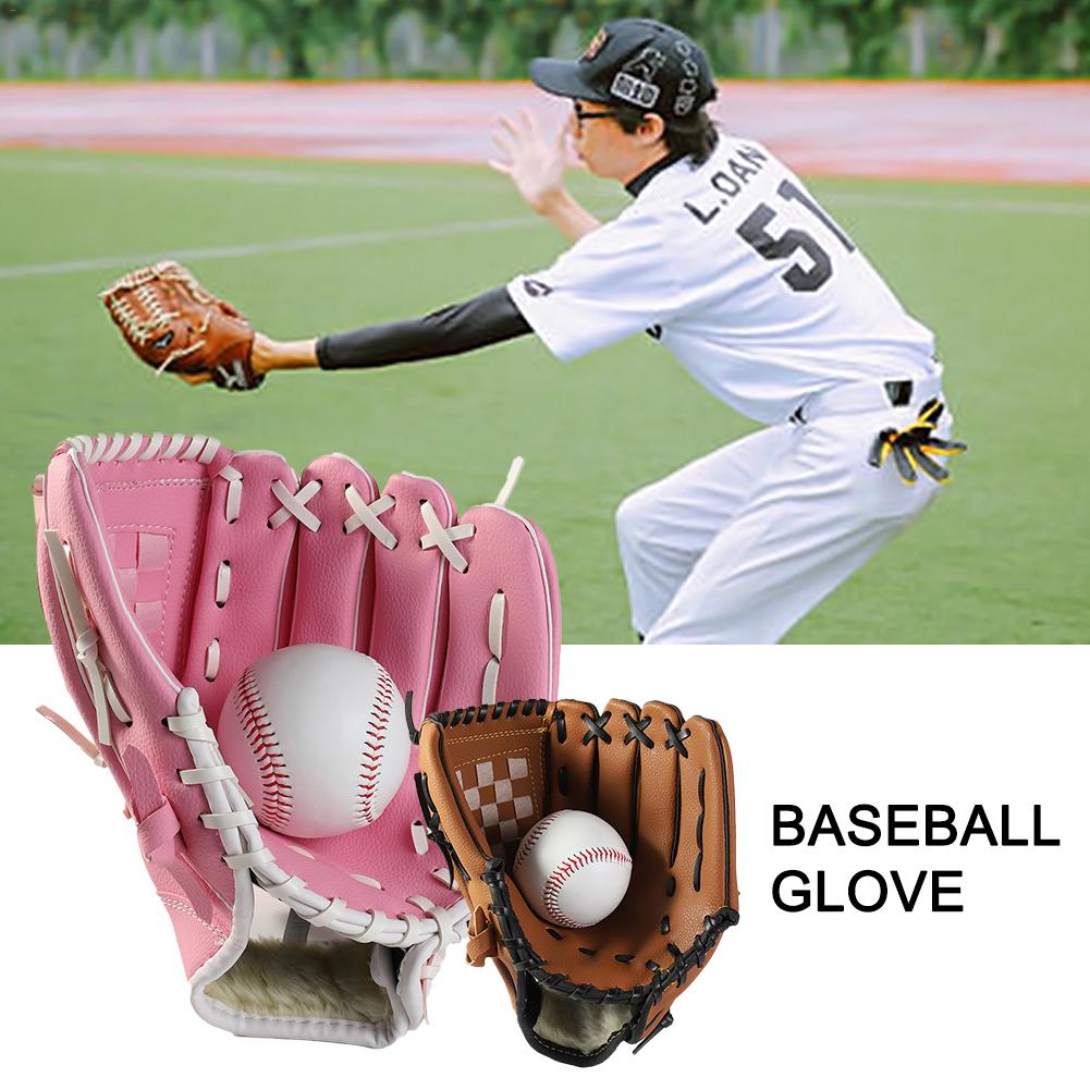 High Quality Outdoor Sports Thickening Pitcher Baseball Glove Softball Gloves Children Juvenile Adult S=10.5" M=11.5" L=12.5"