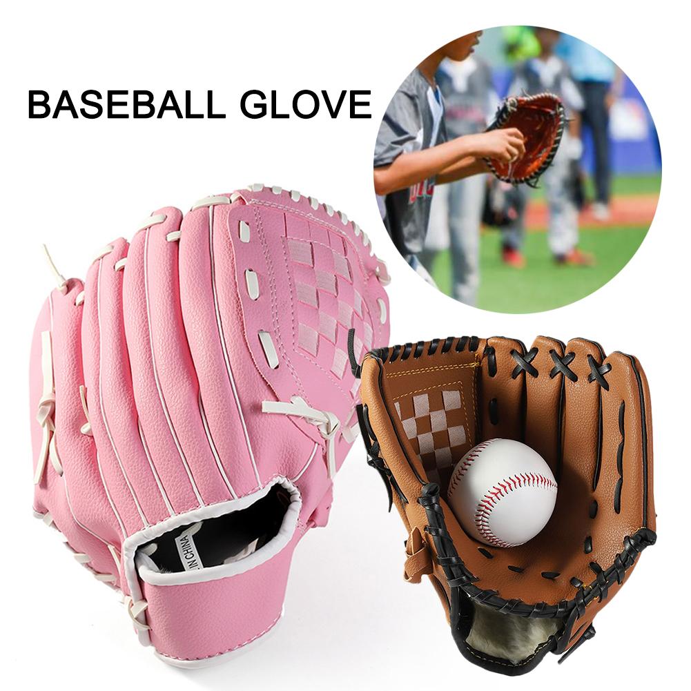 Baseball Glove Softball Glove Baseball Mitts Pitcher Left Hand Leather Outdoor Sports Softball Gloves Man Woman Training Gloves