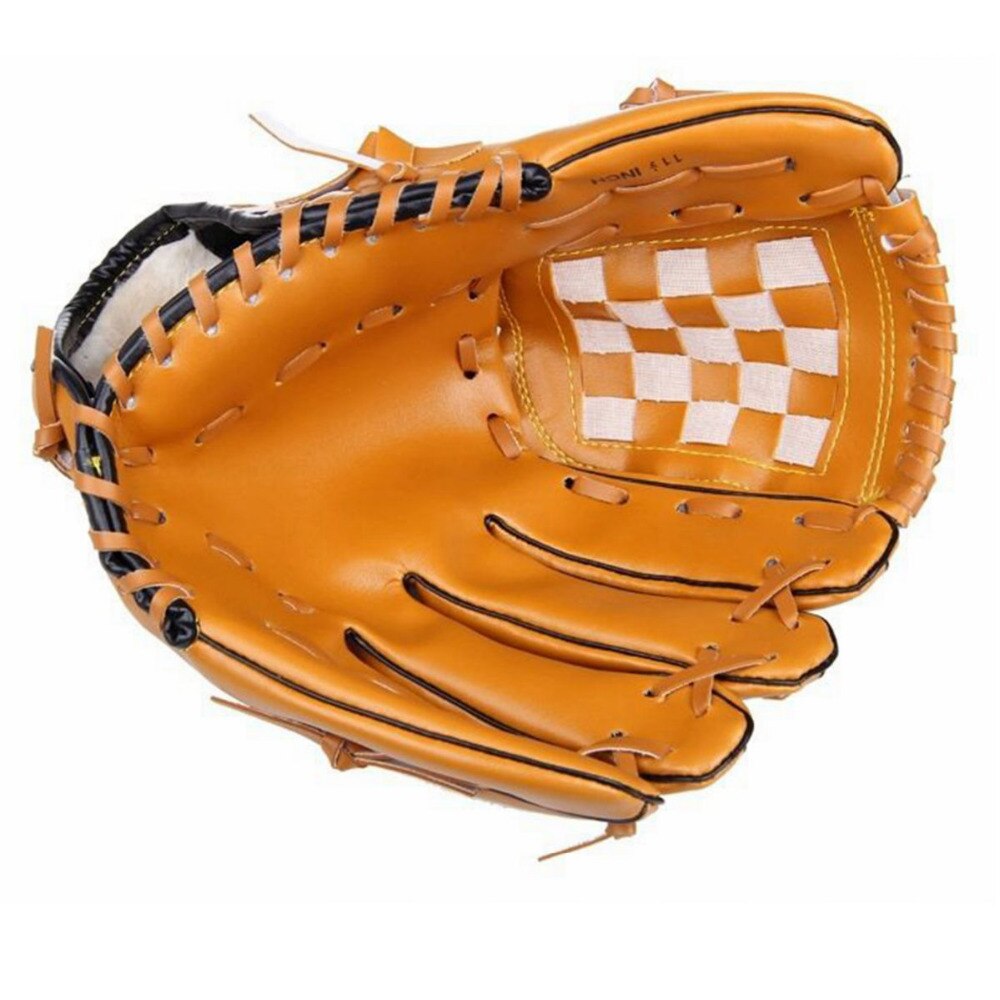 Baseball Gloves New Portable Dark Brown Durable Men Softball Baseball Glove 1.2mm PVC Sports Player Preferred Orange Black Pink