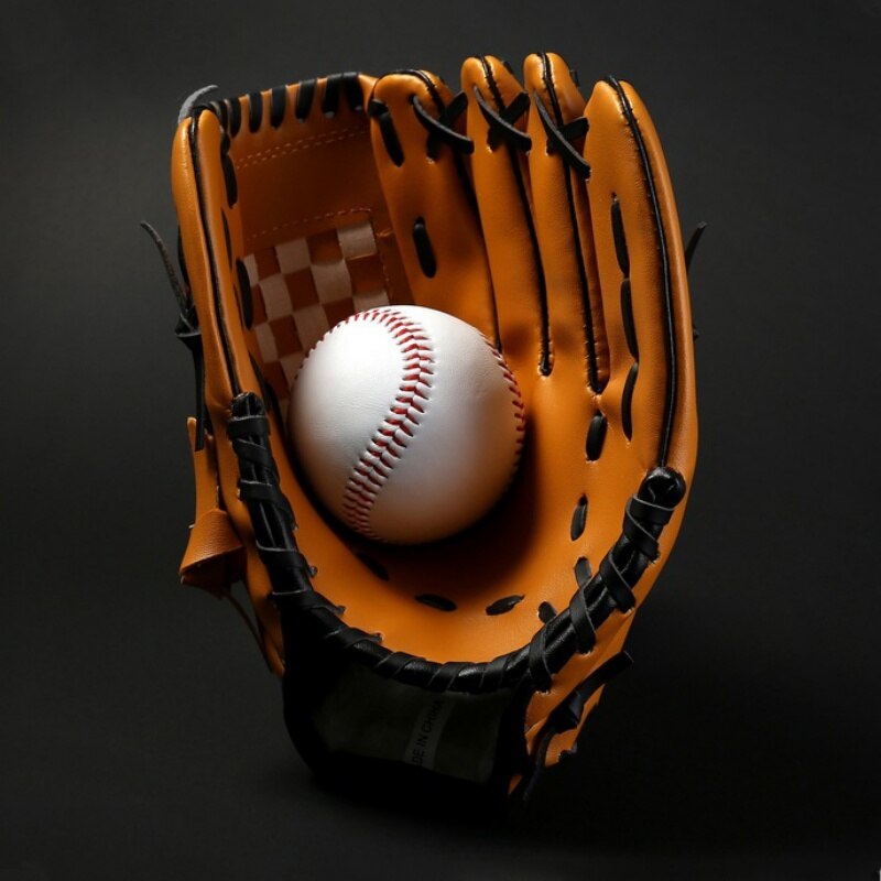 PVC thickening softball baseball glove child juvenile adult full baseball infield pitcher Baseball glove softball 8