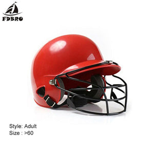 FDBRO Softball Fitness Body Fitness Equipment Shield Head Protector Face Baseball Helmets Hit Binaural Baseball Helmet Wear Mask