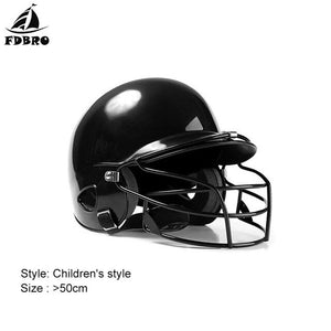 FDBRO Softball Fitness Body Fitness Equipment Shield Head Protector Face Baseball Helmets Hit Binaural Baseball Helmet Wear Mask