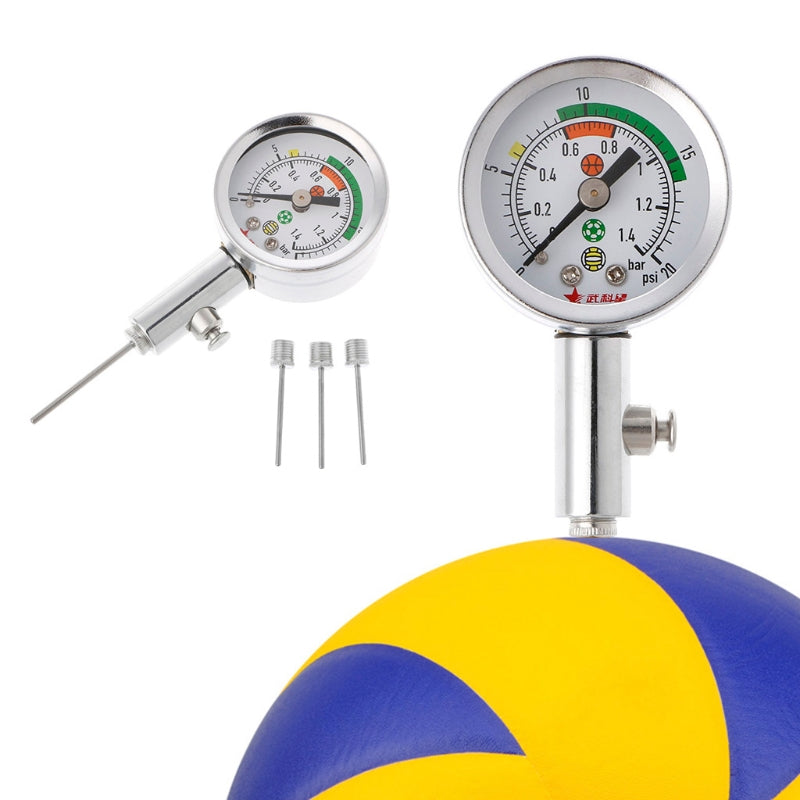 Soccer Ball Pressure Gauge Air Watch Football Volleyball Basketball Barometers