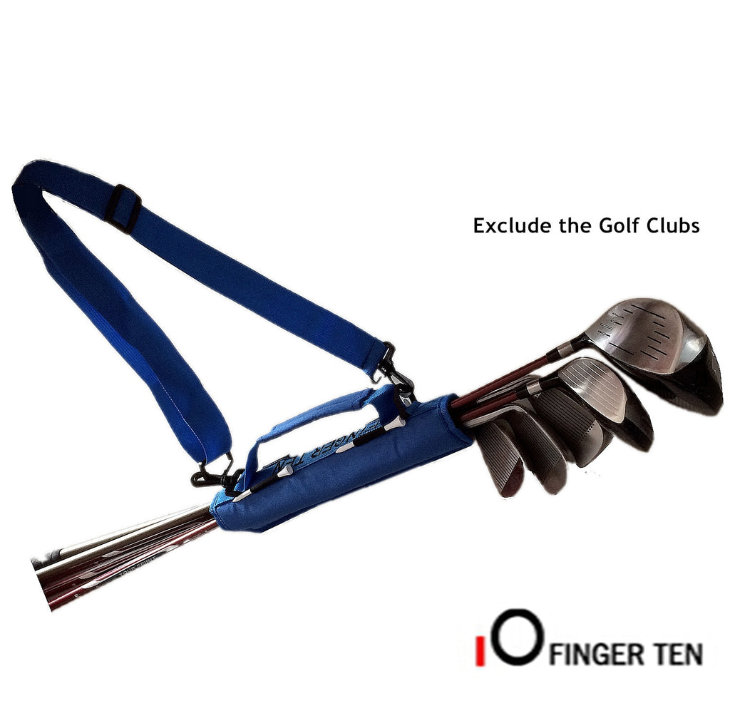 Golf Club Carrier Bag Carry Driving Range Travel Gfit Color Black Blue Pink for Kids Men Women Pack Finger Ten