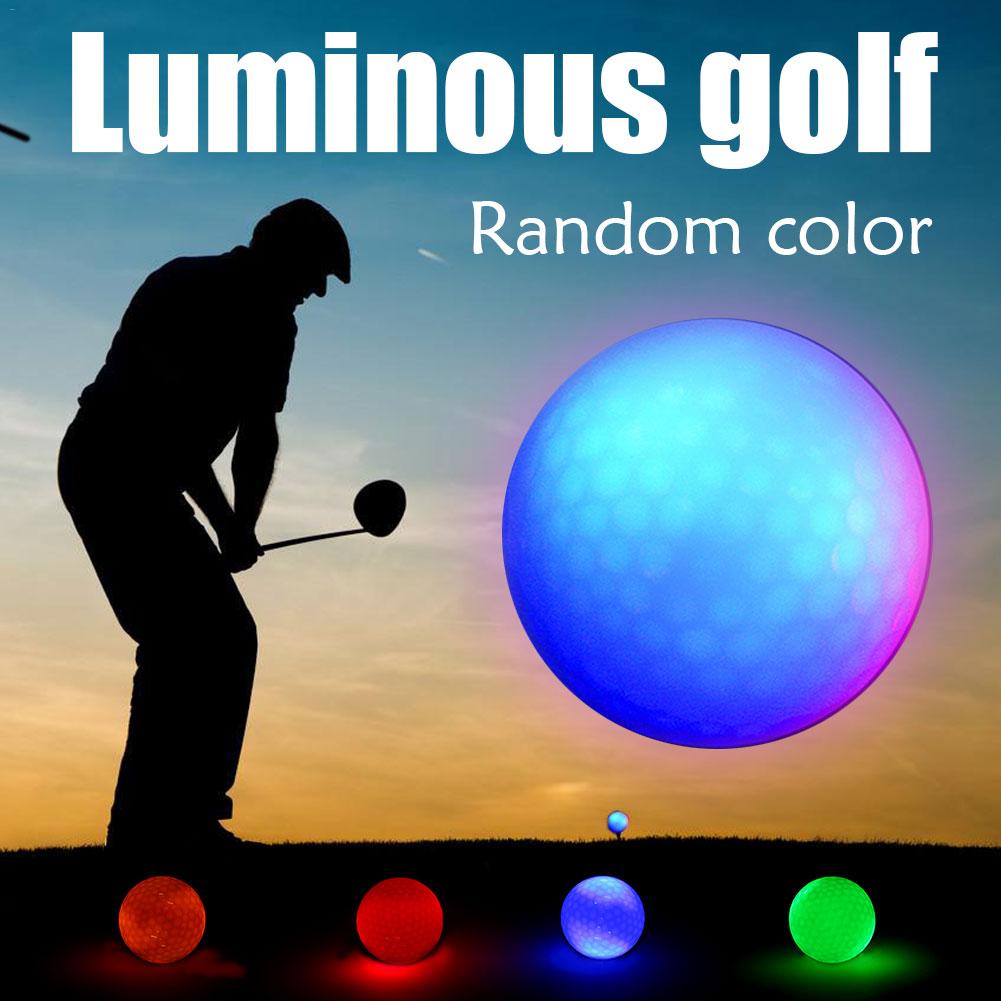 Synthetic Rubber Golf LED Luminous Ball Often Bright Ball Suitable For Night Use Multi-color Optional Wholesale