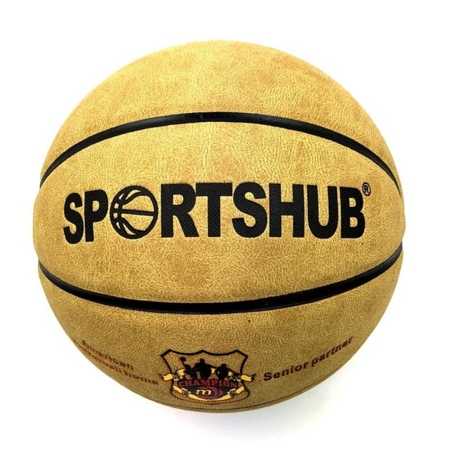 SPORTSHUB Size7 Genuine Leather Indoor & Outdoor Anti-slip Sports Basketball Ball Anti-friction Basketball 2-Colors BGS0001