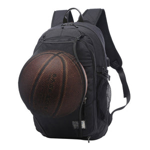 Men Sport Basketball Backpack Laptop School Bag For Teenager Boys Soccer Ball Pack Bag Male With Football Basketball Net
