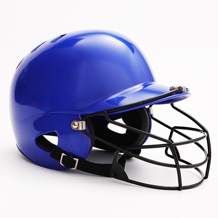 Professional Sport match headgear Adult baseball helmet strike Combat helmet two-ear Softball helmet with Steel wire Face saver