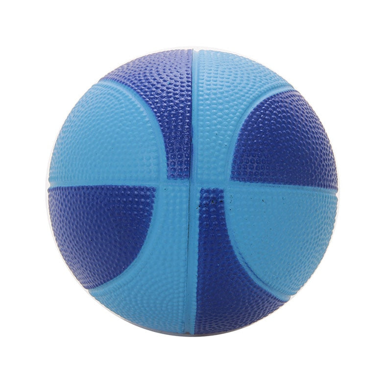 Soft PU Foam 12cm Mini Hoop Safe Toy Indoor Basketball Sponge Stress Ball Kids