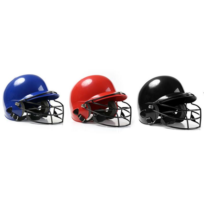 Unisex Baseball Helmet Outdoor Sports Baseball Helmet With Mask Simple Design Ultralight Head Protected Face Helmet