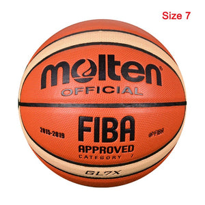 2019 Professional Basketball Ball Size 7 PU with Free Gift Children Training Sports Inflatable Basketball baloncesto basketbol