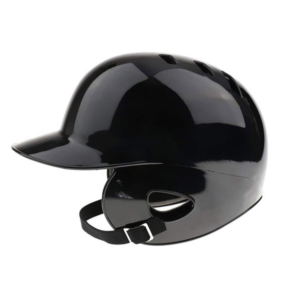 Mounchain Unisex General Baseball Helmet Breathable Double Ears Protection Baseball Helmet Head Guard 55-60 CM head Black
