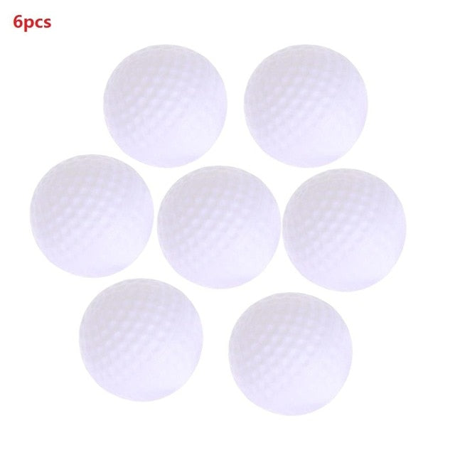 12pcs 6pcs Golf Ball Plastic Hollow Out Sports Training Tennis White Golfball Round Practice Golf Accessories for Outdoor Play