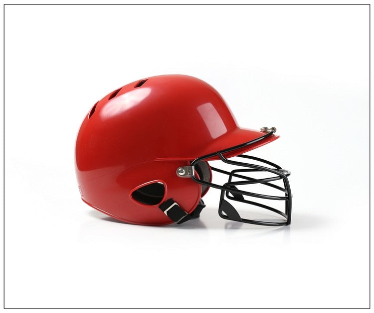 2019 Professional Baseball Helmet Used For Ear Head Face Mask Protection For Adult And Child Red  Color Choose